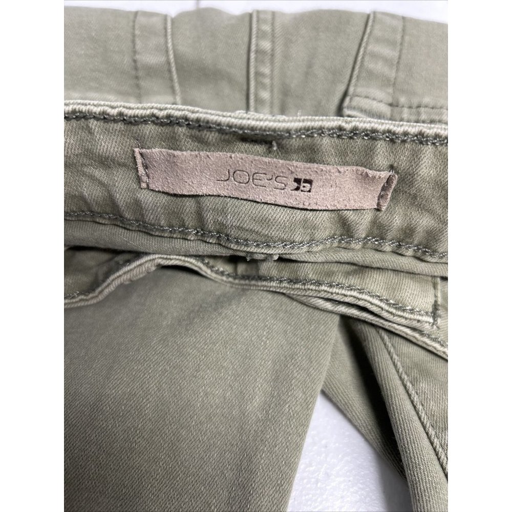 Joe's Jeans Military Green Distressed Skinny Ankle Mid Rise Jeans Pants (30x28) - Picture 11 of 13